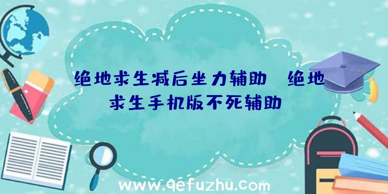 「绝地求生减后坐力辅助」|绝地求生手机版不死辅助